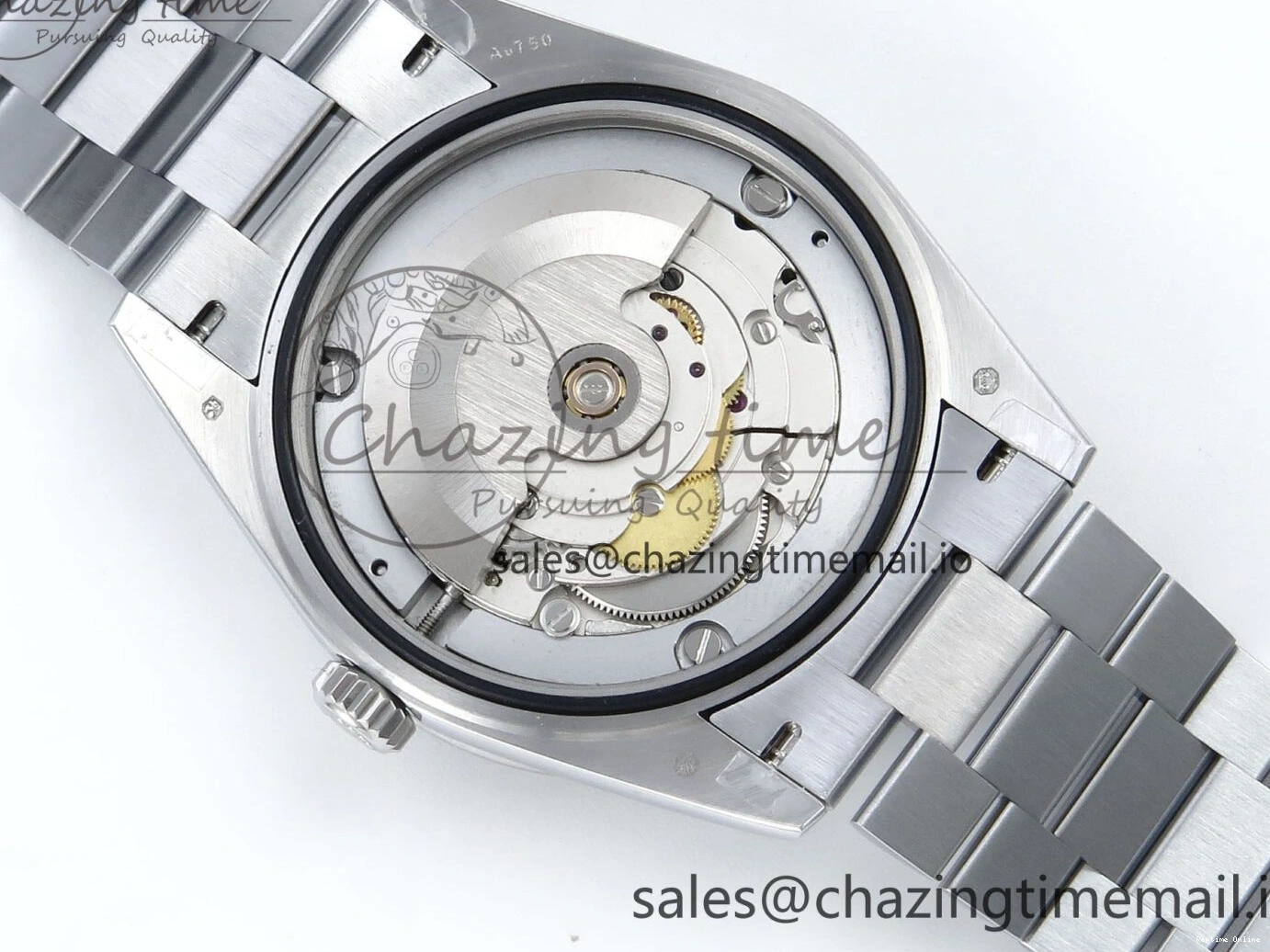 1221 Soft DayDate 40 SS QF 1:1 Best Edition Black Crystal Dial Diamonds Bezel on President Bracelet A2836 V5 (Gain Weight) 477